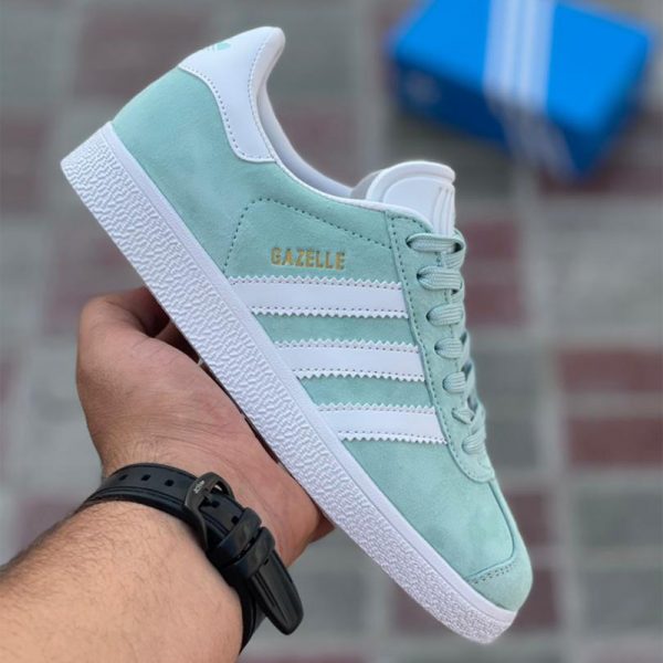 کفش آدیداس گزل سبز کم رنگ adidas Gazelle